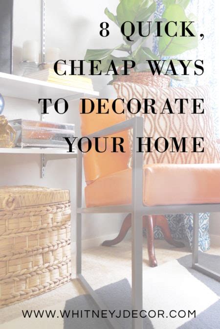 8 Quick And Cheap Home Decor Updates