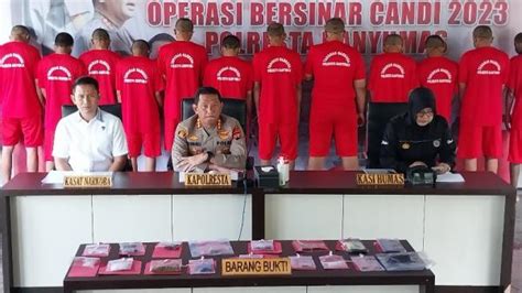 14 Tersangka Kasus Narkoba Di Banyumas Ditangkap Polisi Dalam Operasi