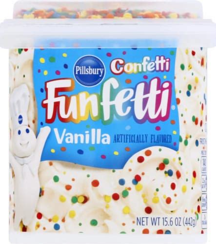 Pillsbury Funfetti Confetti Vanilla Frosting Pack Of 10 10 Pack