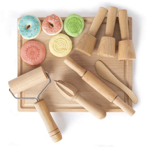 Playdough Tools Set For Kids Wooden Playdough Tools Set Playdough