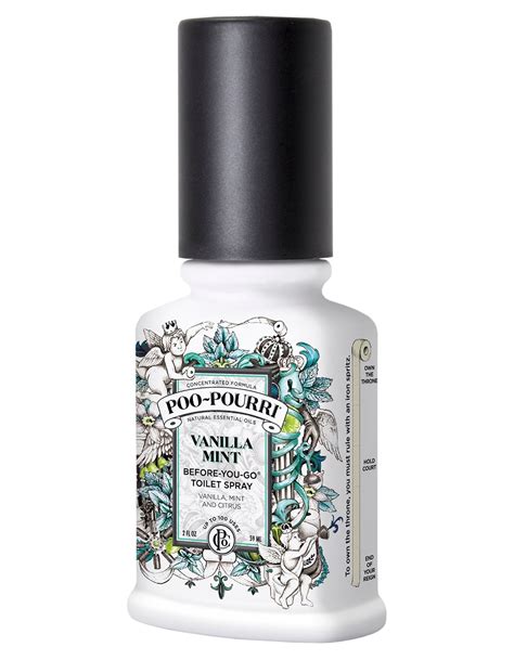 Poo Pourri Before You Go Toilet Spray Ounce Bottle Vanilla Mint