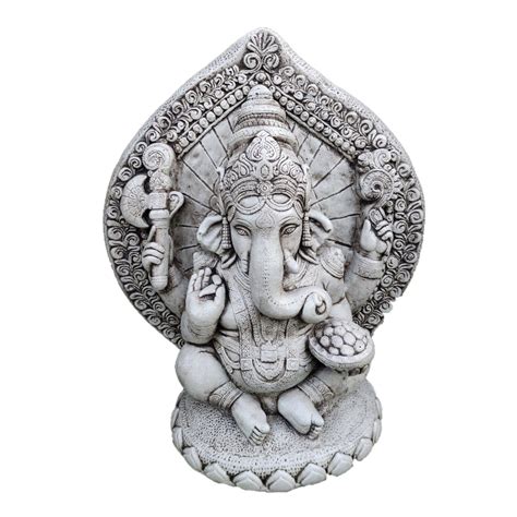 Figura Ganesha X X Cm De Hormig N Piedra Para El Jard N Anaparra