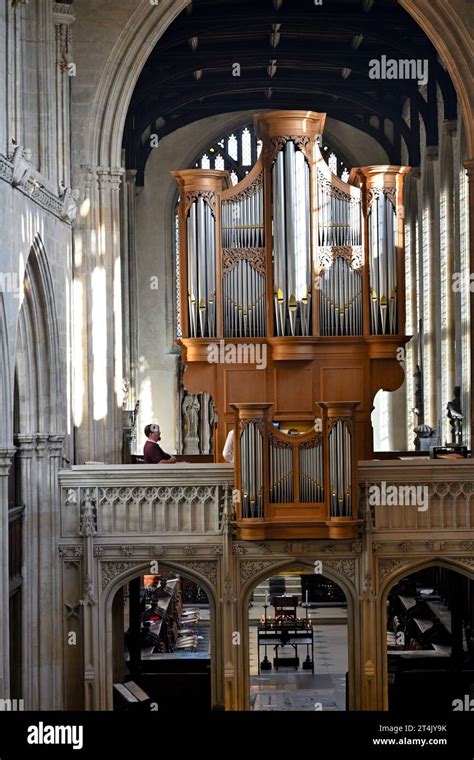 Pipe Organ Inside The University Church Of St Mary The Virgin Oxford