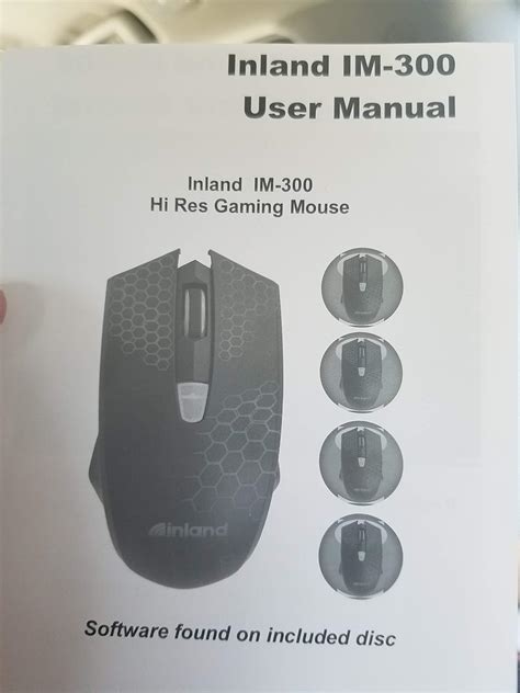 This RGB mouse manual trying to show 4 different color options : r ...