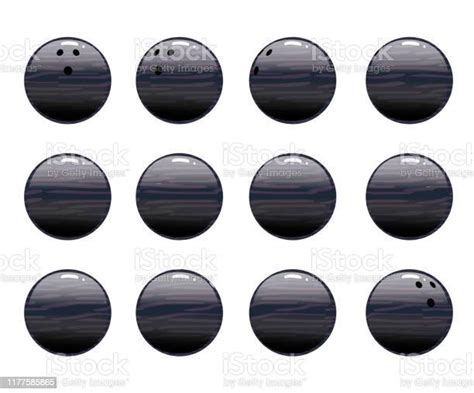 Bowling Ball Animation Frame Spinning Vector Stock Illustration ...