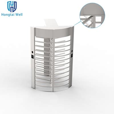 Revolving Full Height Turnstile Gate RFID 2D Readers For Pedestrian