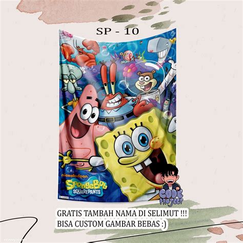 Jual Selimut Anak Spongebob Spongebob Selimut Anak Gambar Lucu Bisa