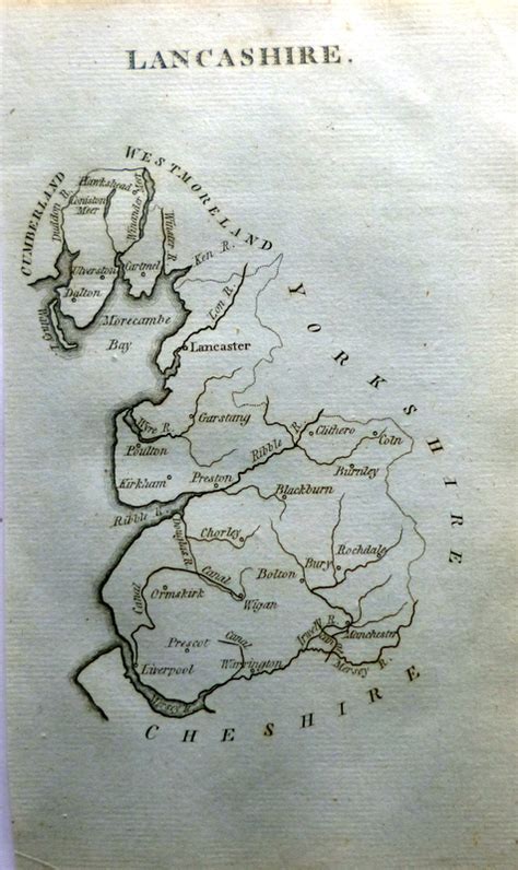 Lancashire. - Simon Hunter Antique Maps