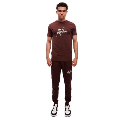 Malelions Duo Essentials T Shirt Bruin Mezaldy