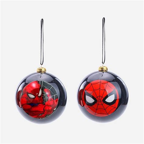 Kit Bola De Natal Homem Aranha Cm Natal Marvel Un Rizzo