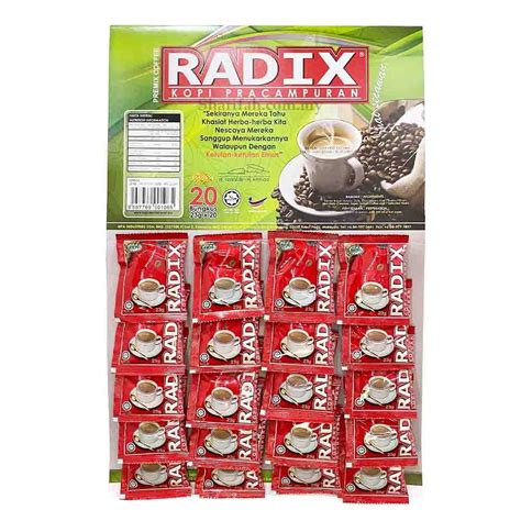 Kopi Radix Hpa Original Gram X Sachets Shopee Malaysia