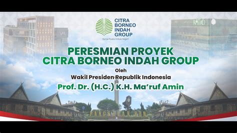 Live Peresmian Proyek Citra Borneo Indah Cbi Group Youtube