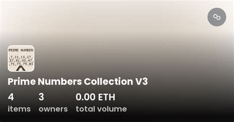 Prime Numbers Collection V3 - Collection | OpenSea