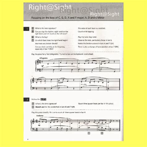 Right Sight Piano Grade 3 Book Au