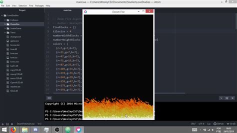 Doom Fire Algorithm Made With Lualove2d Youtube