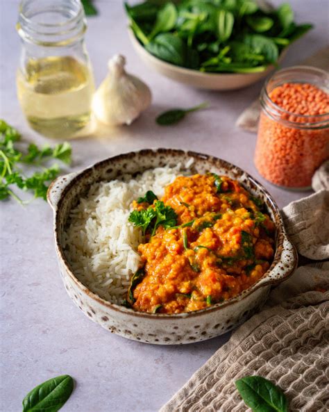 Dahl De Lentilles Corail Aux Pinards Maison Pauline X Fitspau