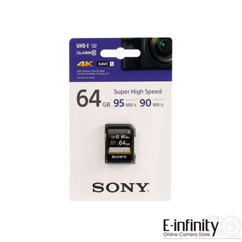 Buy Sony 64GB SF UZ Series UHS I SDXC Memory Card SF 64UZ E Infinity