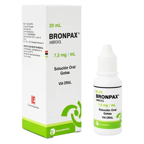 Bronpax 7 5 Mg Ml Solución oral gotas Inkafarma