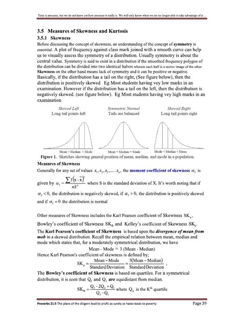 Skewness and Kurtosis | PDF