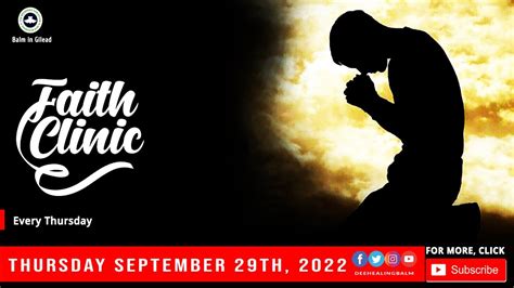 Rccg Faith Clinic Service September 29th 2022 Youtube