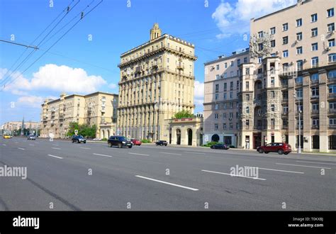 Moscow Street View Russia Stock Photo Alamy