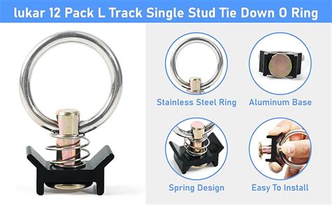 Amazon Lukar Pack L Track Tie Down O Ring L Track Accessories