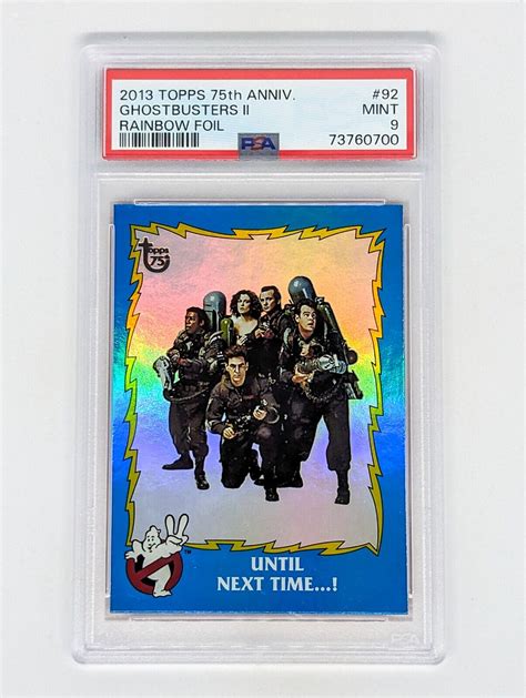 2013 Topps 75th Anniversary Rainbow Foil 92 Ghostbusters II PSA 9 EBay