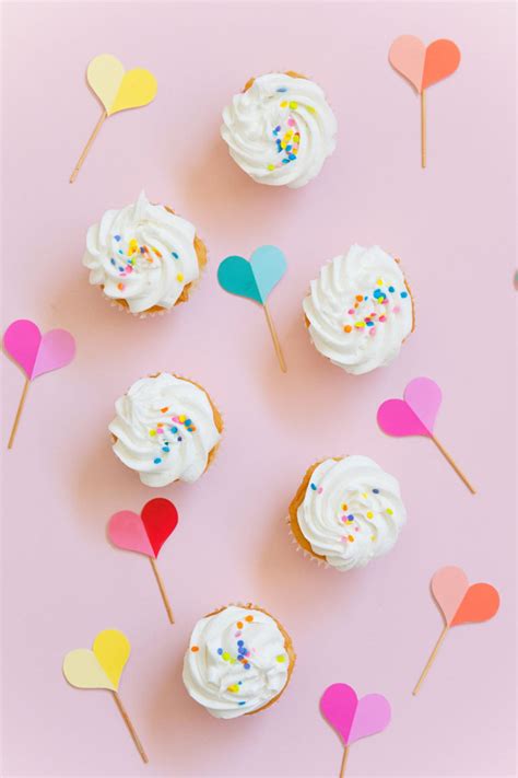 Free Printable Heart Cupcake Topper Tell Love And Party