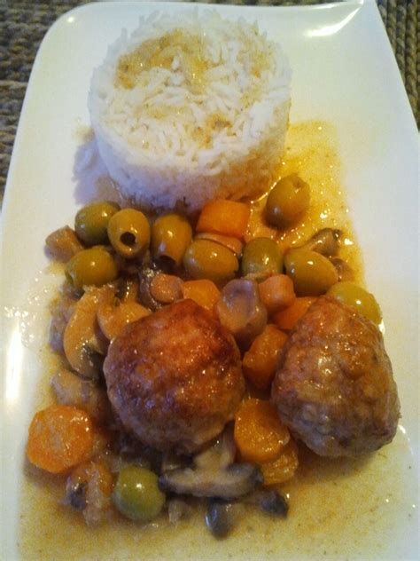 tajine au boulettes de viande hachée de poulet au gingembre Cuisine