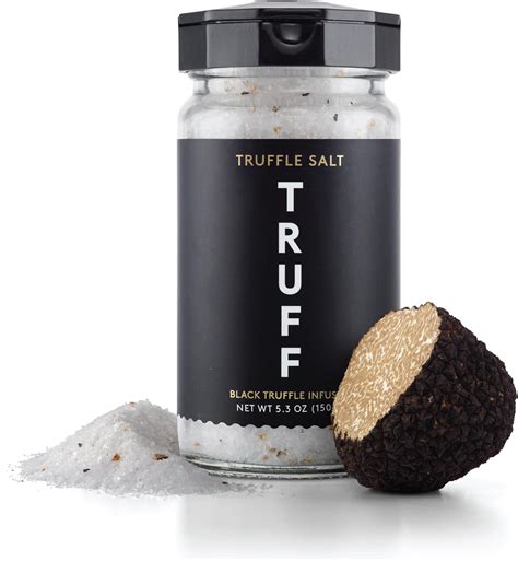 Truff Black Truffle Salt Fine And Coarse Sea Salt Dried