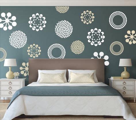 Modern Flower Bedroom Wall Decals Stickers Murals Removable Etsy