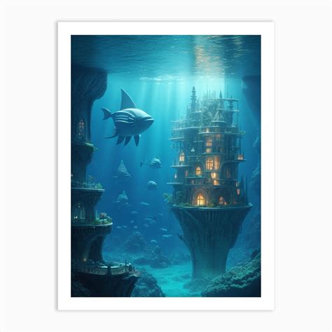 Underwater City Art Print by KilianSzmid - Fy