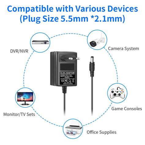 Ac 100 240V Naar Dc 12V 2A 2 5A Voeding Adapter Sw Grandado