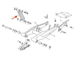 Amortisseur Arri Re Origine Derbi Senda Gilera Smt Aprilia Rx Sx