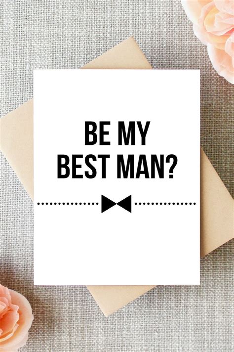 Will You Be My Best Man Card Best Man Card Will You Be My Etsy