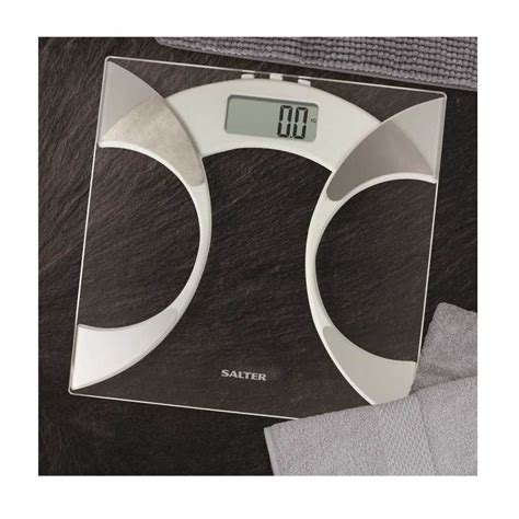 Salter Body Scales Glass Digital Weighs Up To 160 Kg Silver Color S