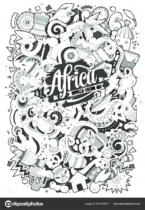 Cartoon Cute Doodles Africa Illustration Stock Illustration By Yay