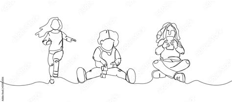 Children Playing Drawing