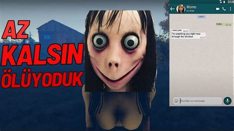 MOMO AZ KALSIN BENİ ÖLDÜRECEKTİ momo oynadım YouTube