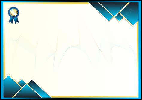 gold  blue asthetic certificate background business card vector