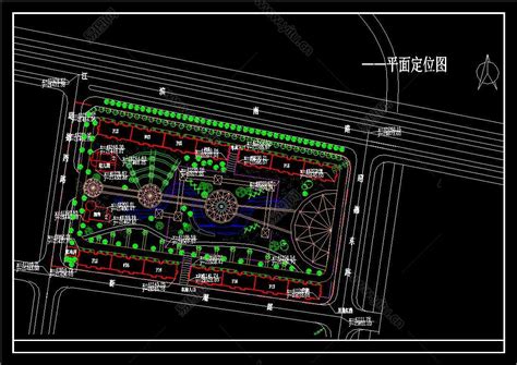 城市公园景观设计，城市公园cad设计图 素材下载易图网cad设计图纸库