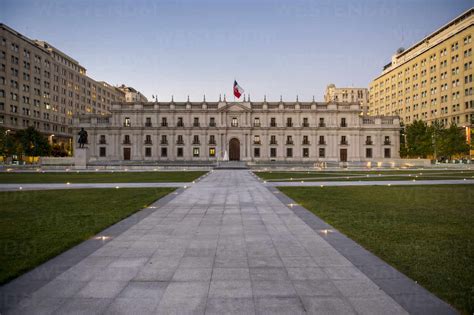 The Presidential Palace In Santiago De Chile Stock Photo