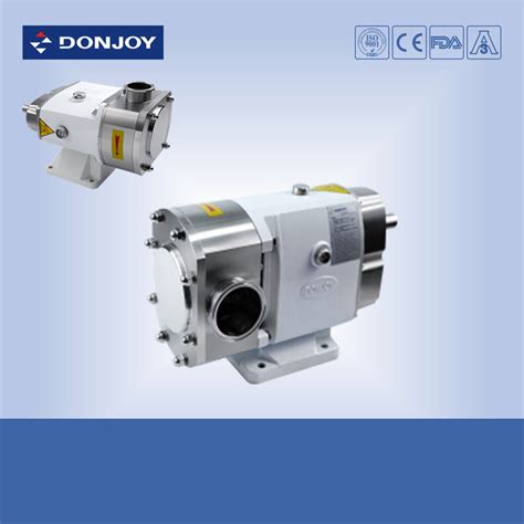 Vertical Sanitary Rotary Lobe Pump With Hopper Connection For