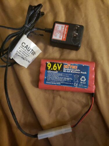 Eztec 96v 1000mah Ni Cd Rechargeable Rc Car Battery And Radioshack Ac Charger Ebay