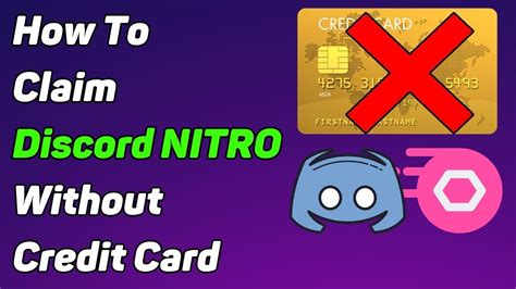 How To Claim Discord Nitro Without Credit Card Youtube