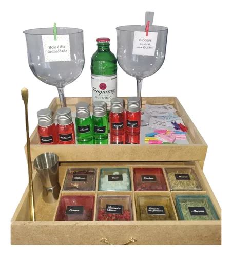 Kit Gin Tanqueray Especiarias Xaropes Dosador Colher Entrega