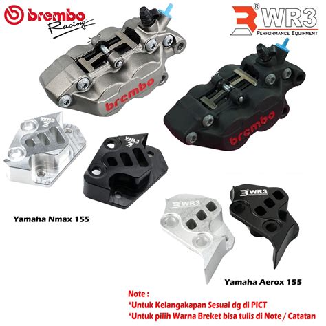 Jual Breket Wr Depan Yamaha Aerox Nmax R V Xsr Brembo