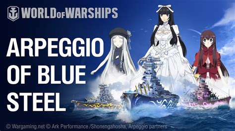 World Of Warships X Arpeggio Of Blue Steel Fleet Of Fog Flagships