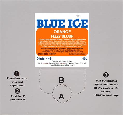 Orange Fizzy Slush Syrup - Blue Ice Machines