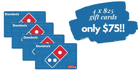 Domino S 100 Gift Cards For Only 75 Southern Savers